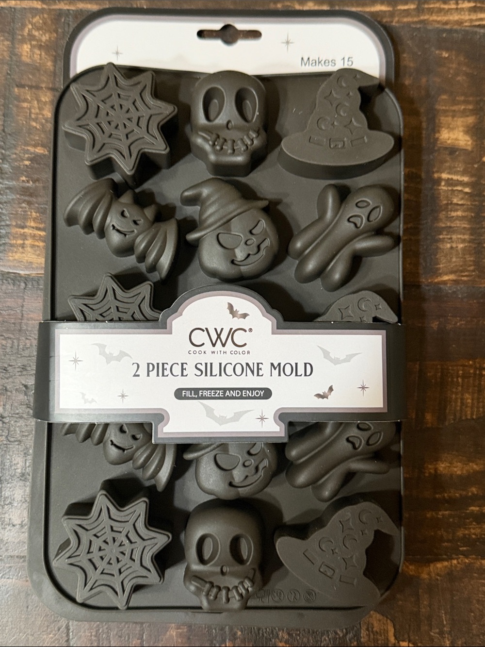 Black Halloween Silicone Mold - 2 Piece